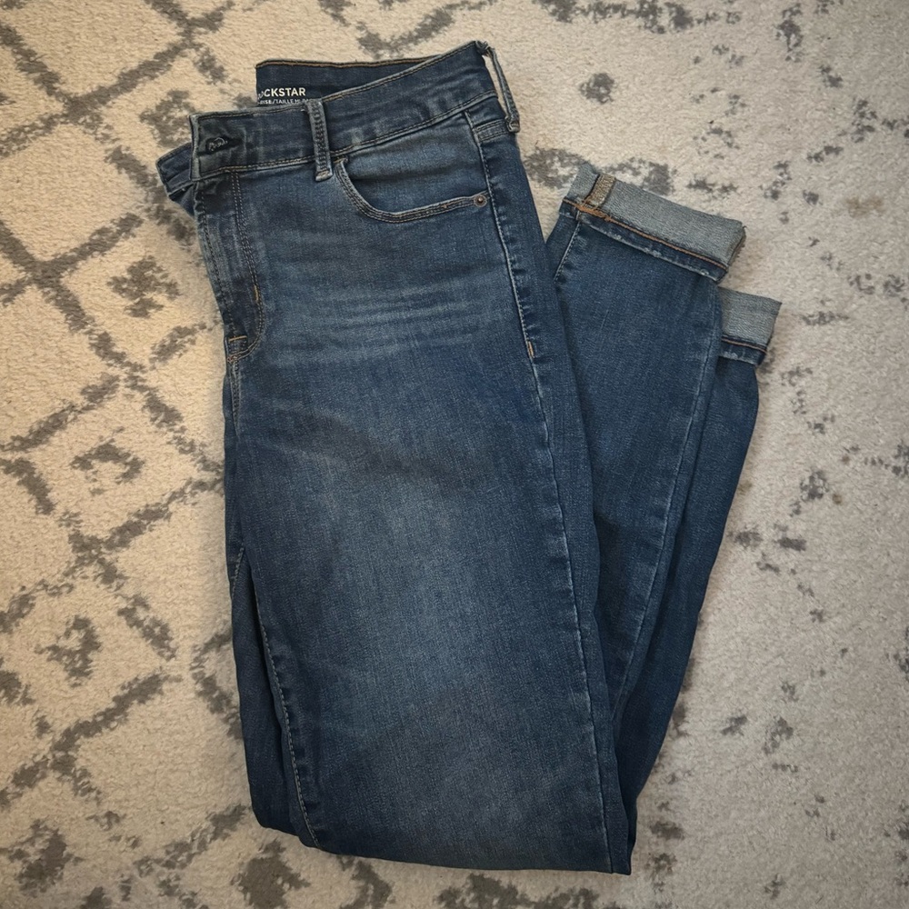 Old Navy Dark Blue Rockstar Denim